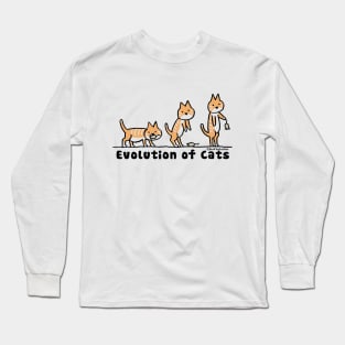 Evolution of Cats 1 by © Buck Tee Originals Long Sleeve T-Shirt